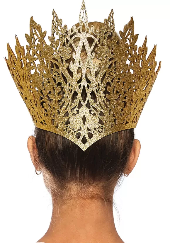 Best Leg Avenue Jeweled Glitter Queen'S Crown Costume Headband Accessory