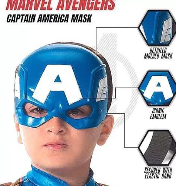 New Jazwares Kid'S Captain America Mask