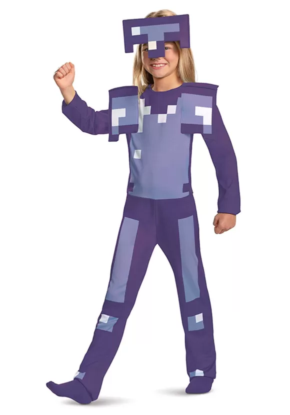 Cheap Disguise Kid'S Minecraft Enchanted Diamond Armor Classic Costume