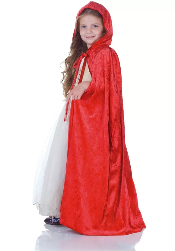 Shop Underwraps Kid'S Red Panne Cape