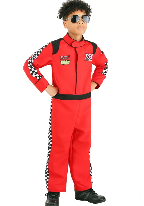 Hot FUN Costumes Kid'S Red Racer Jumpsuit Costume