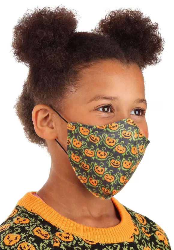 Clearance FUN Costumes Kids Sublimated Pumpkins Face Mask