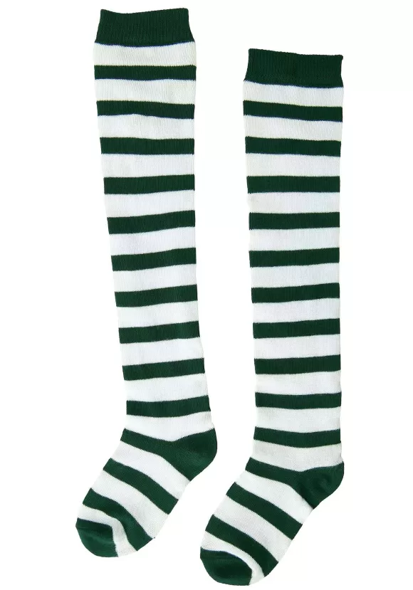 Discount FUN Costumes Kid'S White/Green Munchkin Socks