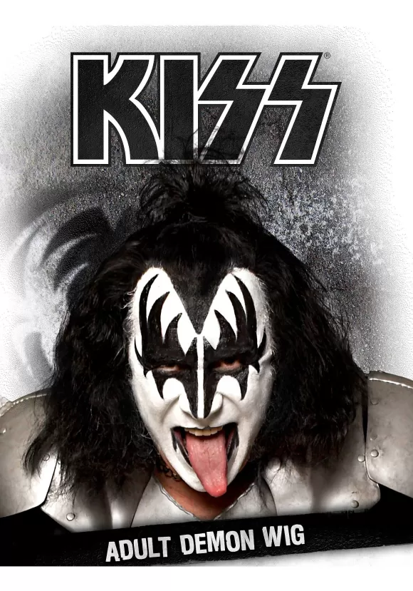 Clearance FUN Costumes Kiss Gene Simmons Demon Wig