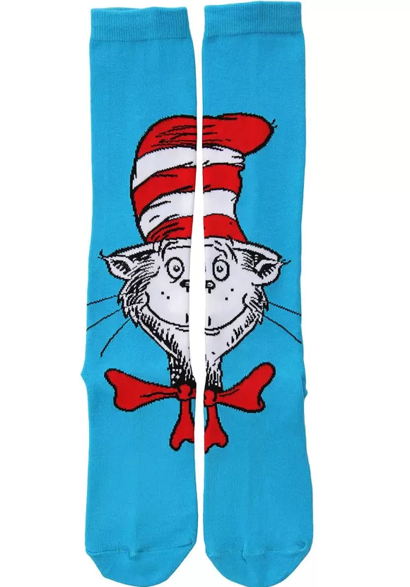 Cheap FUN Costumes Knee High The Cat In The Hat Costume Socks