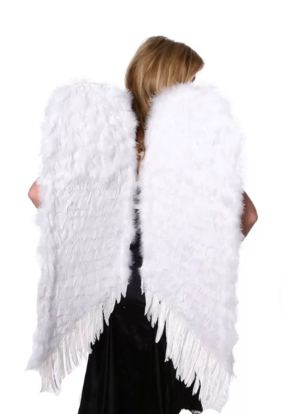 Fashion Zucker Feather Large White Feather Angel Wings