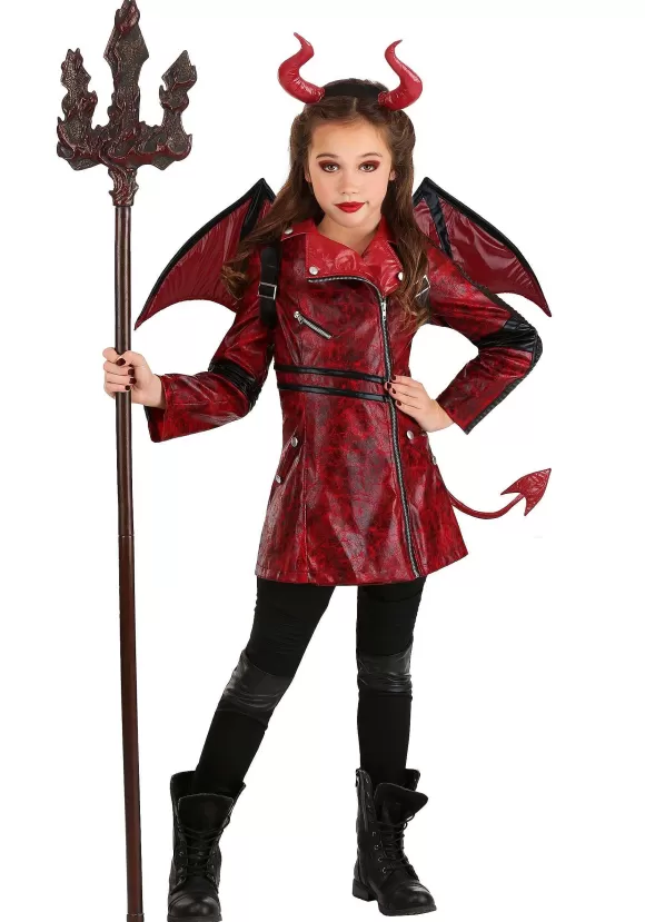 Outlet FUN Costumes Leather Girls Devil Costume