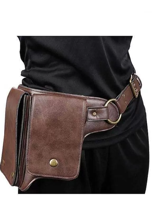 New H.M. Smallwares Leatherlike Pouch And Belt