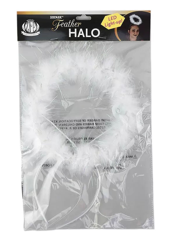 Hot Zucker Feather Led Lights Within A White Halo