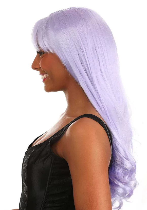 Store FUN Costumes Light Purple Long Wavy Wig For Women