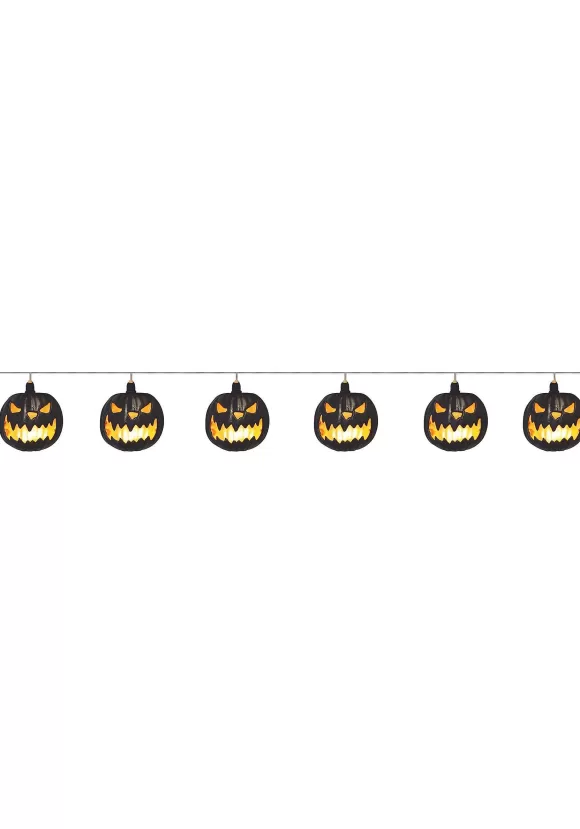 Best Sunstar Industries Light Up Black Jack-O-Lantern Garland