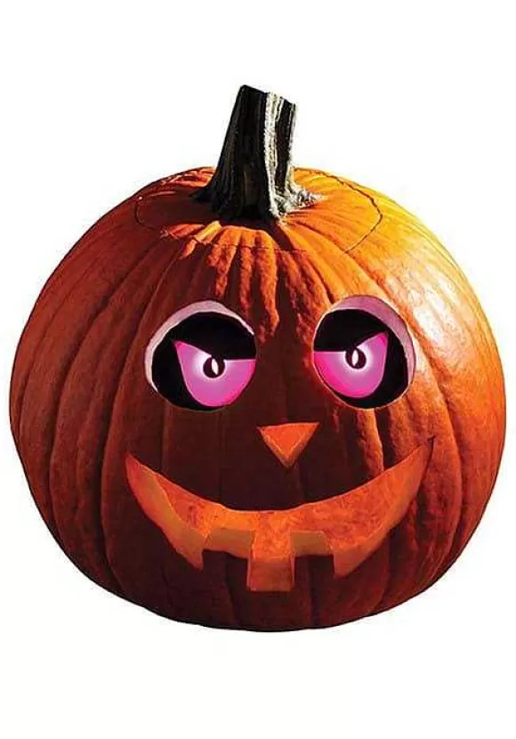 Outlet Fun World Light Up Pink Eerie Pumpkin Eyes Kit