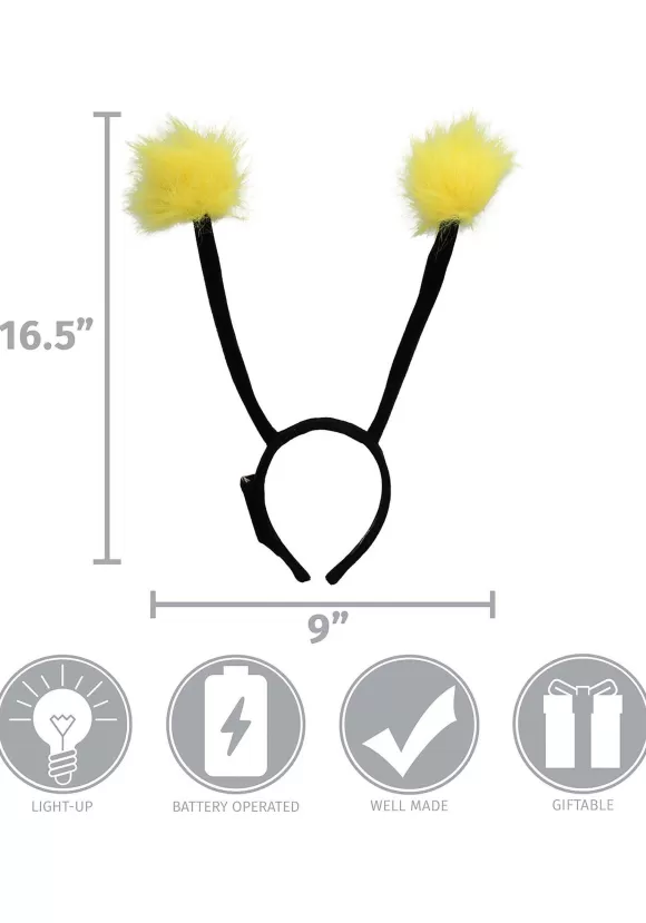 Store FUN Costumes Light Up Pom Antennae Lumenears Costume Headband