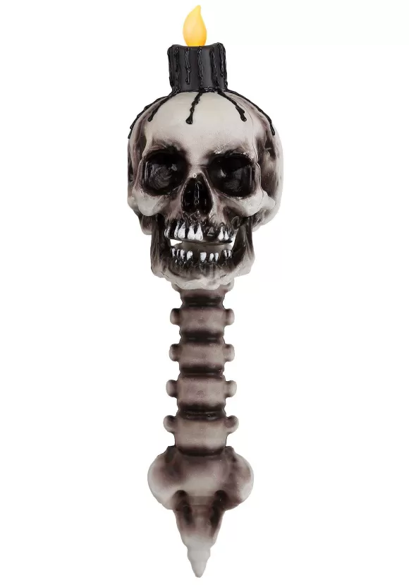 Cheap FUN Costumes Light Up Skull Torch Decoration