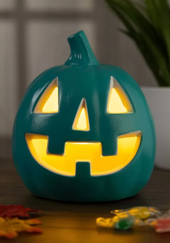 New Seasons (HK) Ltd. Light Up Teal Pumpkin Halloween Decoration