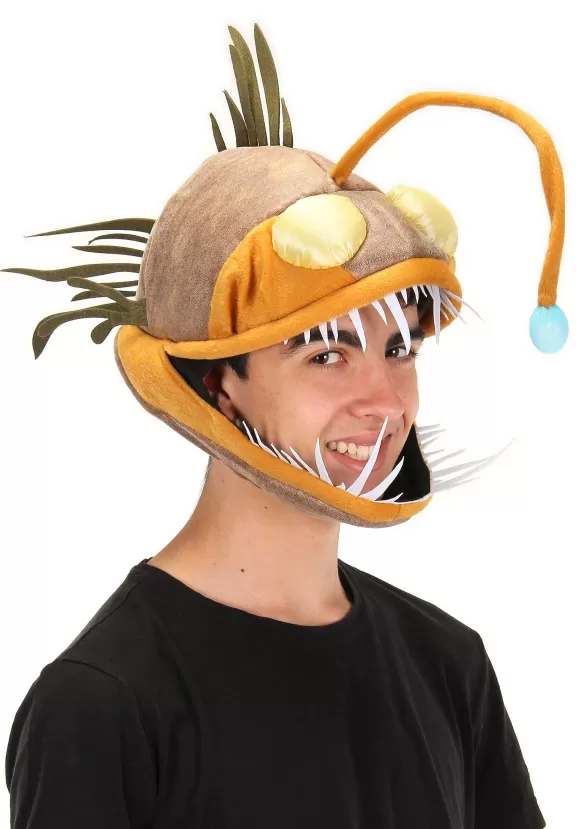 Cheap FUN Costumes Light-Up Angler Fish Jawesome Costume Hat For Adults