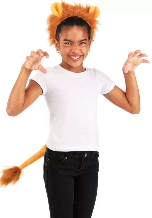 Hot FUN Costumes Lion Ears And Tail Costume Accessory Kit