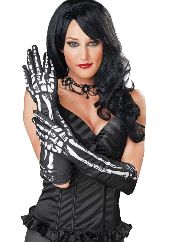 Best FUN Costumes Long Skeleton Gloves Set