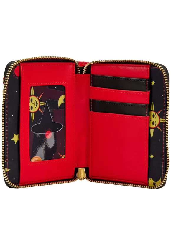 New Loungefly Disney Hocus Pocus Dani Binx Ziparound Wallet