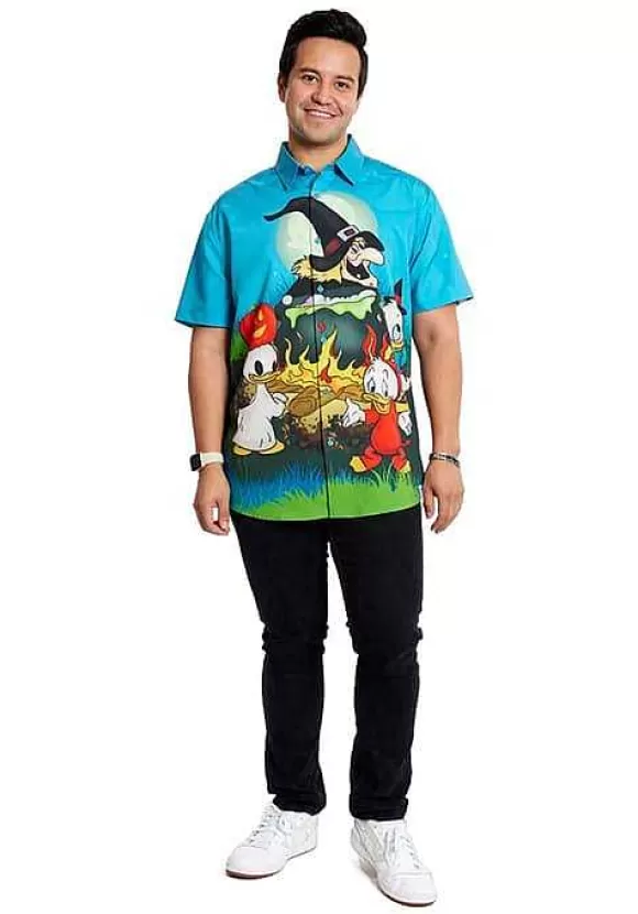 Shop Loungefly Disney Huey, Dewey, & Louie Halloween Button Up Shirt