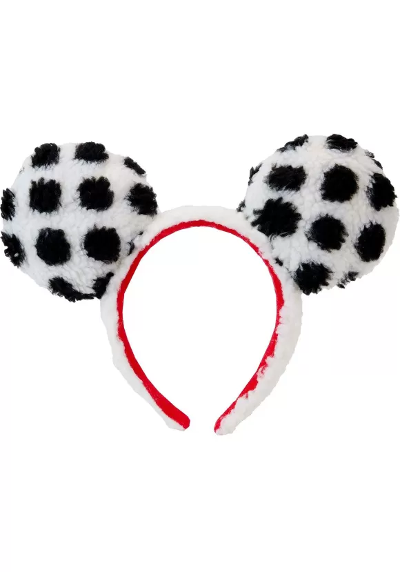 Discount Loungefly Minnie Mouse Rocks The Dots Sherpa Ear Headband