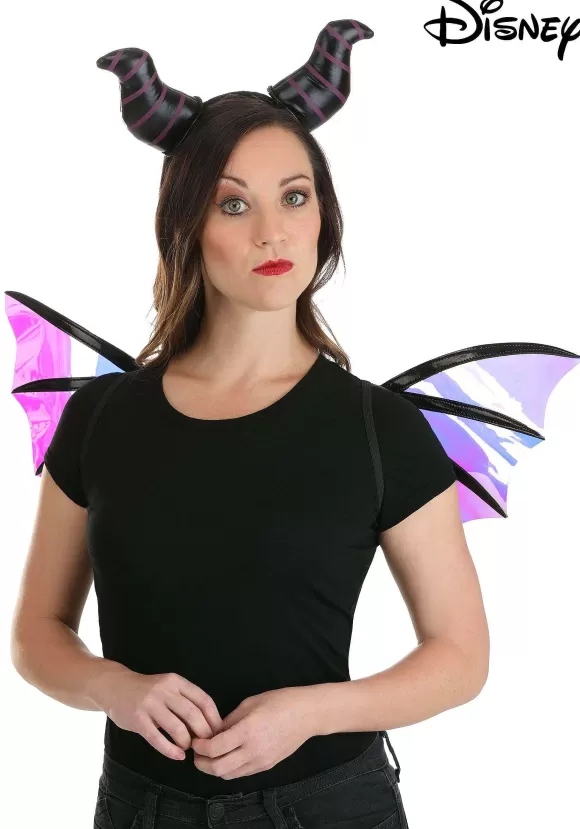 Outlet FUN Costumes Maleficent Dragon Horns Headband & Wings Accessory Kit