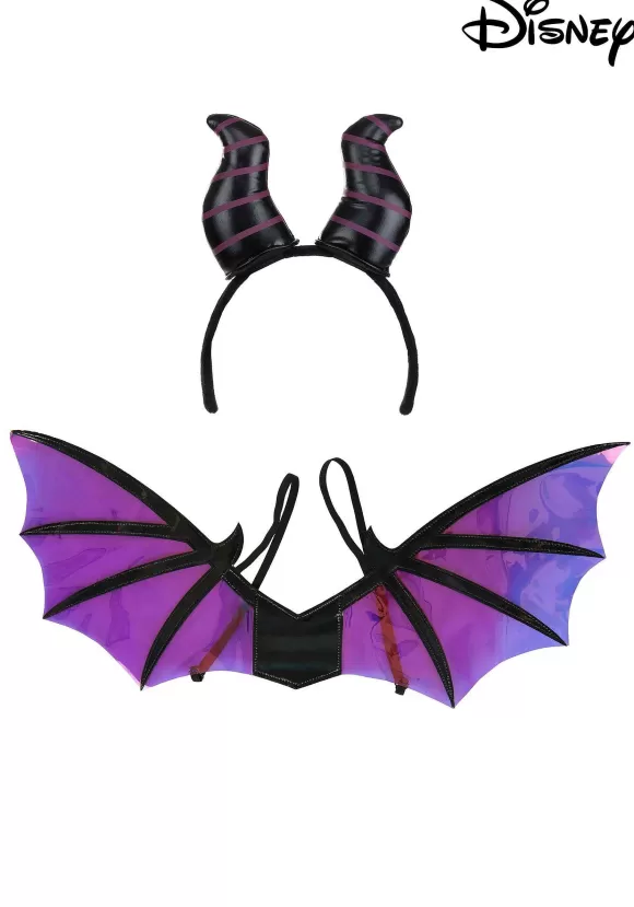 Outlet FUN Costumes Maleficent Dragon Horns Headband & Wings Accessory Kit