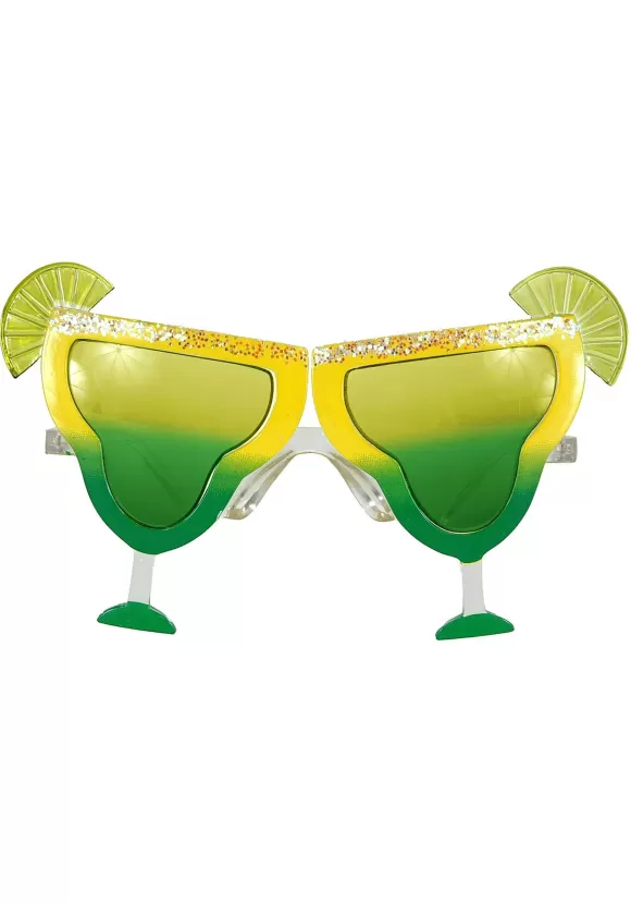 Discount FUN Costumes Margarita Yellow/Yellow-Green Eyeglasses