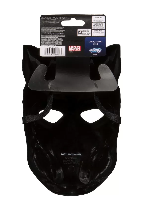 Sale Jazwares Marvel Black Panther Half Mask For Adults