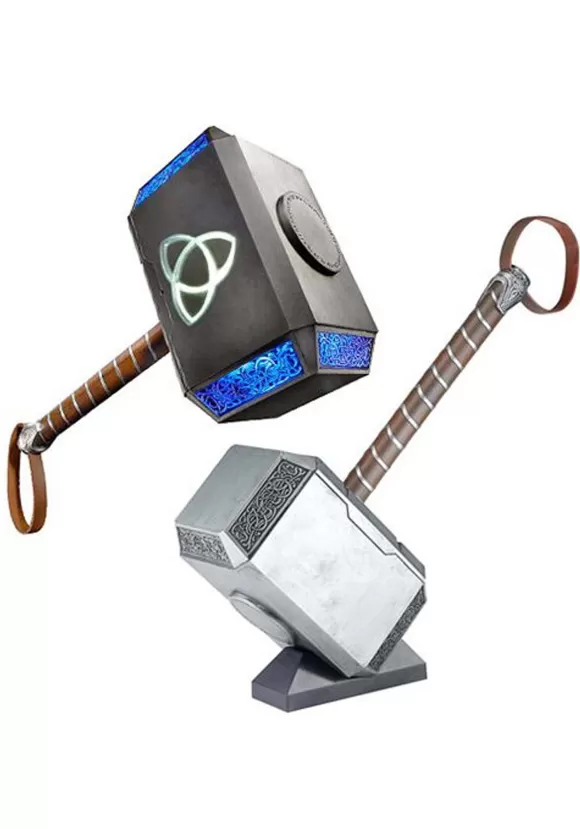 Store Entertainment Earth Marvel Legends Thor Mjolnir Hammer Electronic Prop