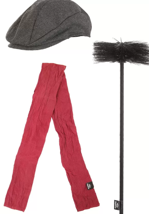 Online FUN Costumes Mary Poppins Bert Hat, Scarf & Brush Accessory Kit