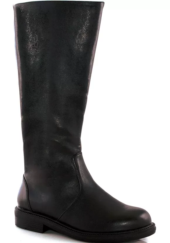 Fashion Ellie Men'S Tall Black Costume Boots With Zipper