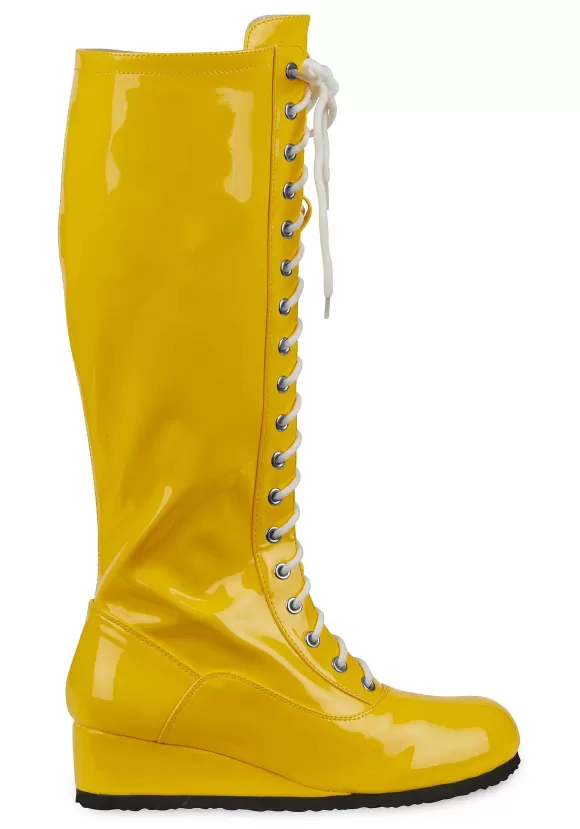 Store FUN Costumes Men'S Yellow Wrestling Boots