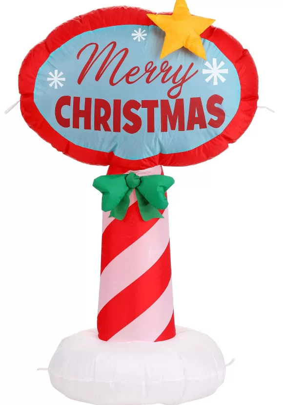 Discount FUN Costumes Merry Christmas Inflatable Holiday Sign Decoration