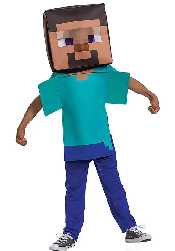 Cheap Disguise Minecraft Child Adaptive Steve Costume