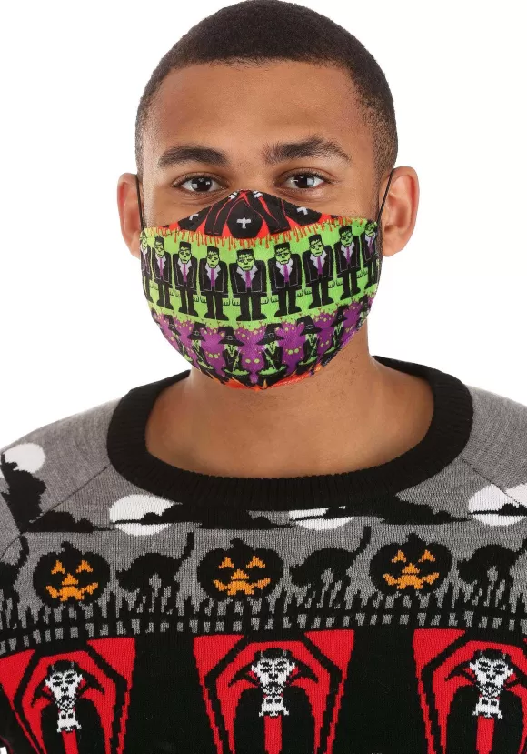 Sale FUN Costumes Monsters Sublimated Face Mask For Adults