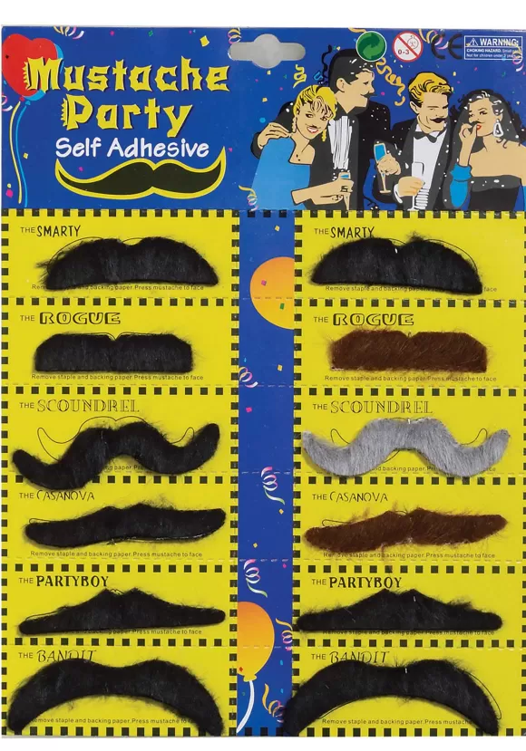 Shop Forum Novelties, Inc Mustache Facial Hair Pack