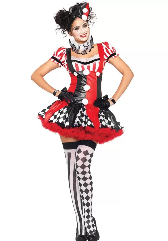 Sale Leg Avenue Naughty Harlequin Clown Costume