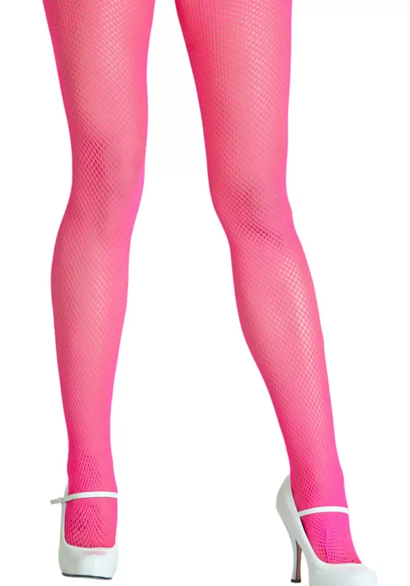 Outlet Leg Avenue Neon Pink Fishnet Tights For Women