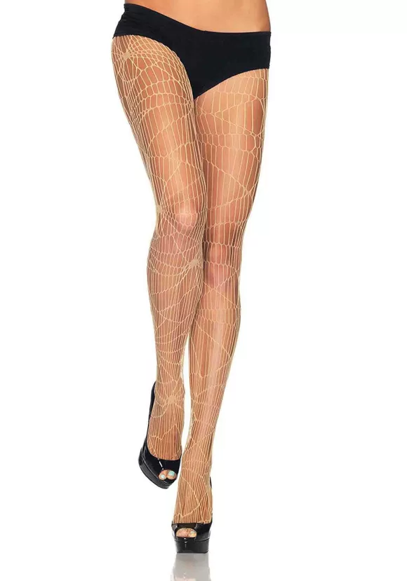 Best Sale Leg Avenue Nude Distressed Net Tights For Women