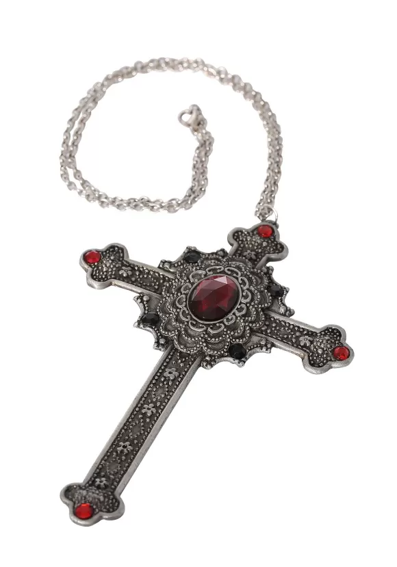 Online FUN Costumes Nun Gothic Cross Necklace