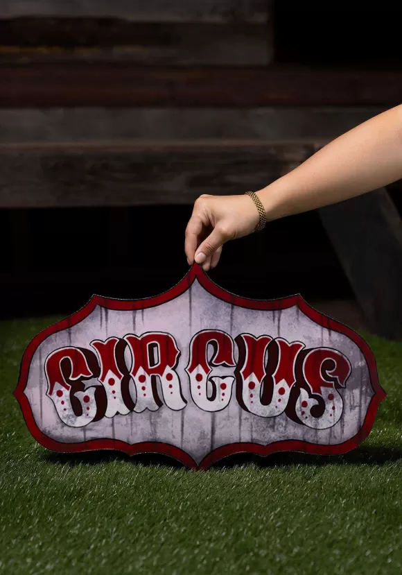 Outlet FUN Costumes Old Timey Circus Sign Halloween Decoration