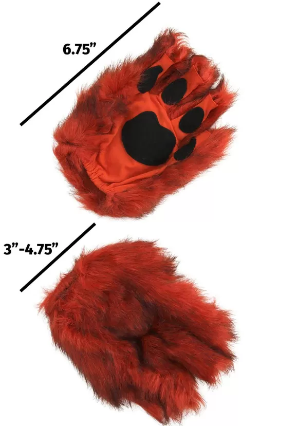 Store FUN Costumes Orange Fingerless Adult Paws