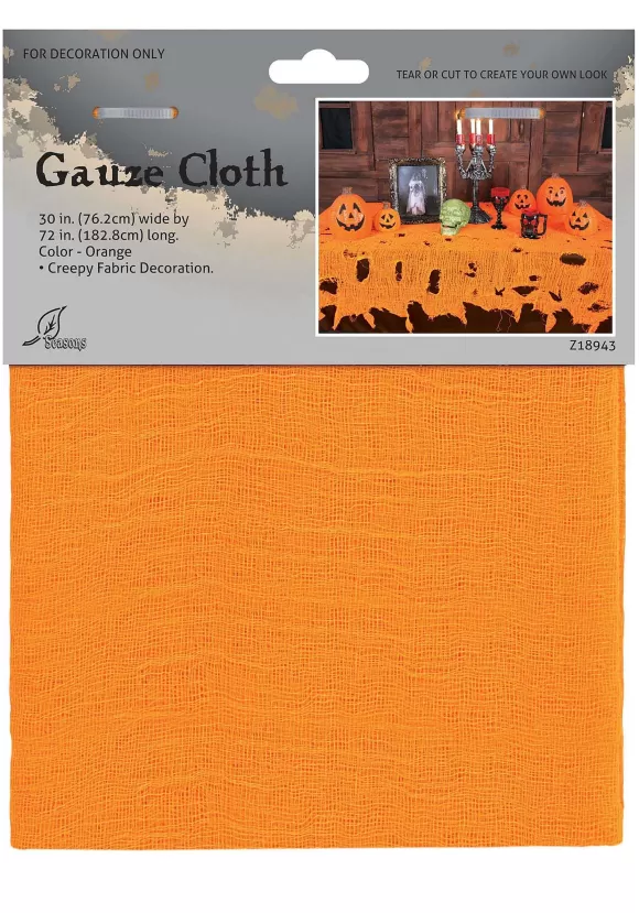 Best FUN Costumes Orange Gauze Decorative Tablecloth