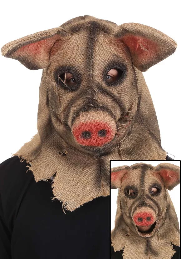 Store FUN Costumes Pig Scarecrow Mouth Mover Mask