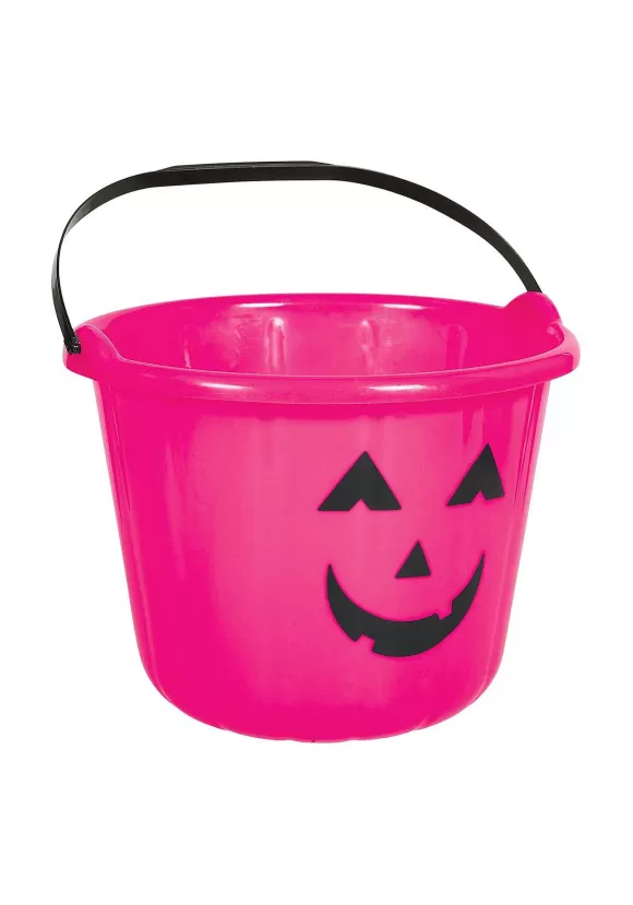 Online Amscan Pink Pumpkin Treat Bucket