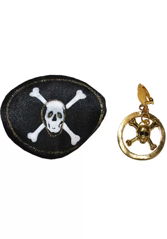 Online Funny Fashions Pirate Eyepatch And Earring