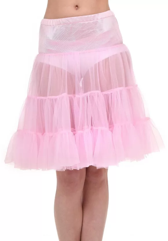 Shop FUN Costumes Plus Size Pink Knee Length Crinoline