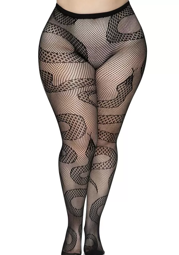 Clearance Leg Avenue Plus Size Women'S Snake Net Tights