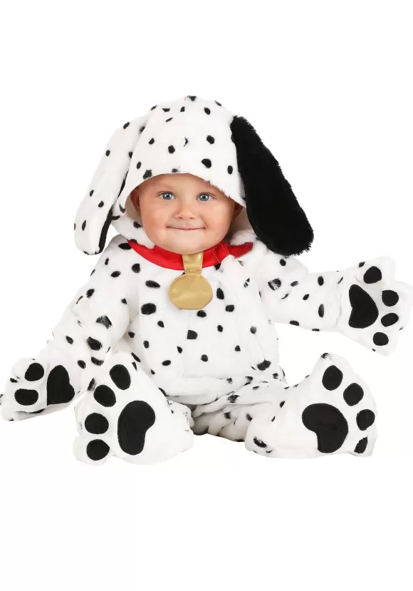 Cheap FUN Costumes Plush Dalmatian Puppy Jumpsuit For Infants